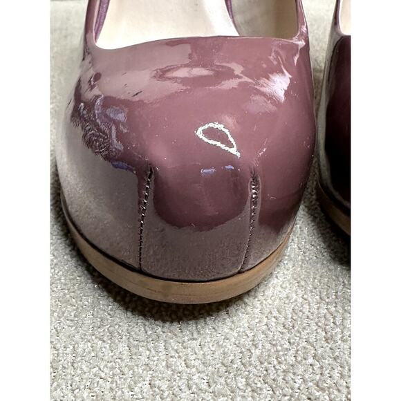 Kelsi Dagger Linzy BLUSH Mauve Soft Patent Leather Platform Heels Pumps Size 9.5 - Picture 12 of 12
